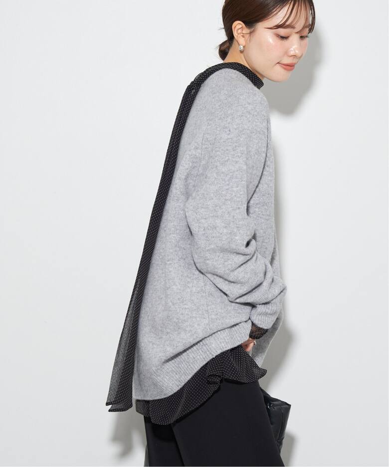 スーパーファインウールカシミヤ ラグラン プルオーバー（ニット  