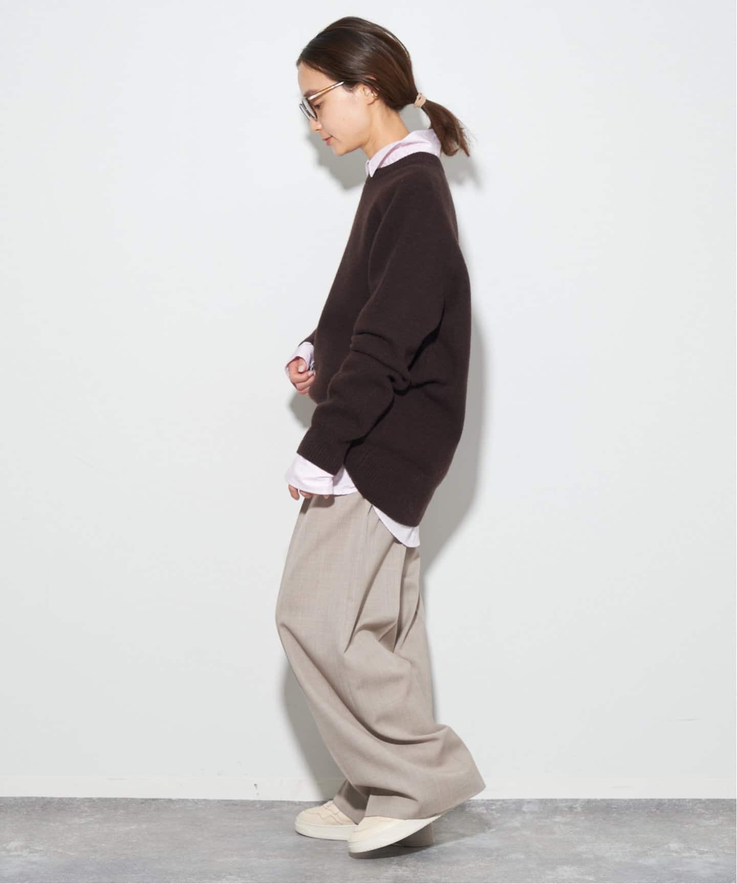 スーパーファインウールカシミヤ ラグラン プルオーバー（ニット