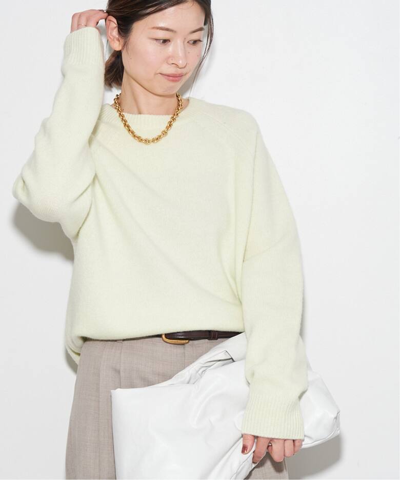 スーパーファインウールカシミヤ ラグラン プルオーバー（ニット  