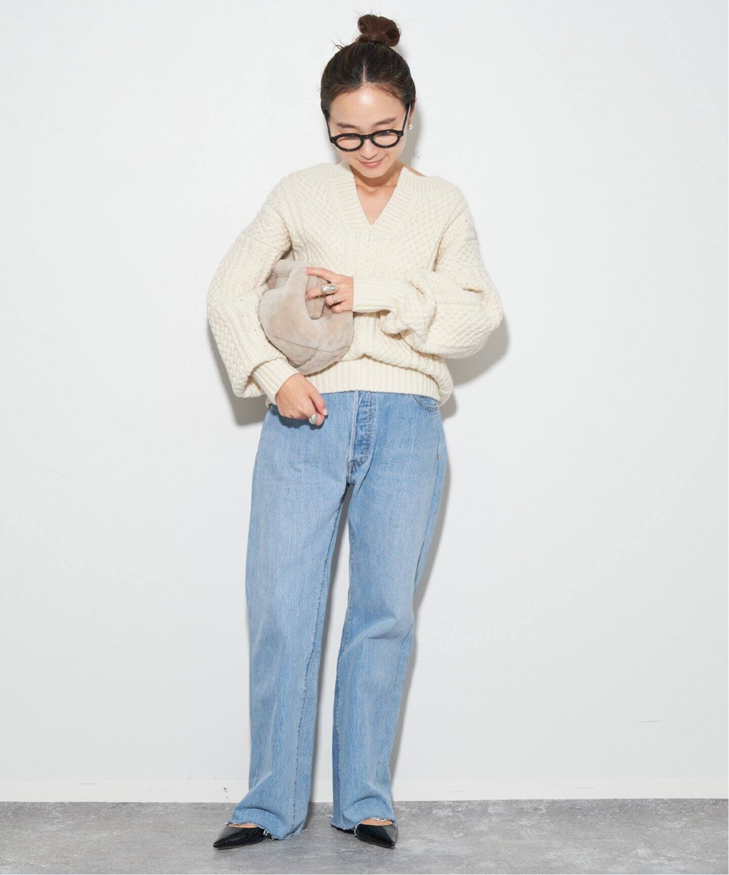 追加》アランショートプルオーバー（ニット／セーター）｜Plage  