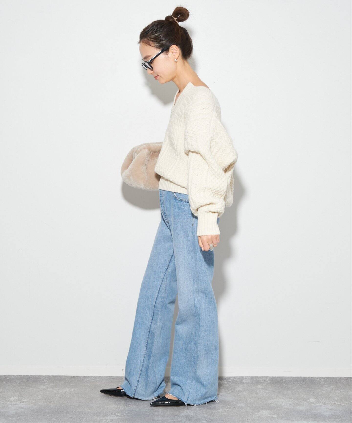 追加》アランショートプルオーバー（ニット／セーター）｜Plage  