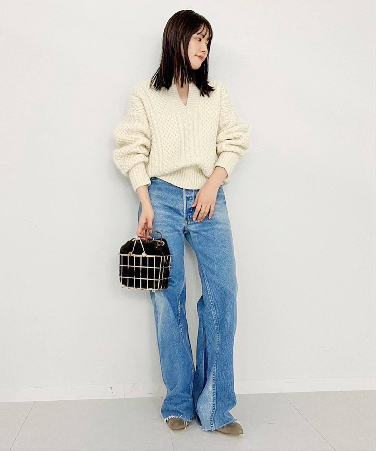 追加》アランショートプルオーバー（ニット／セーター）｜Plage  