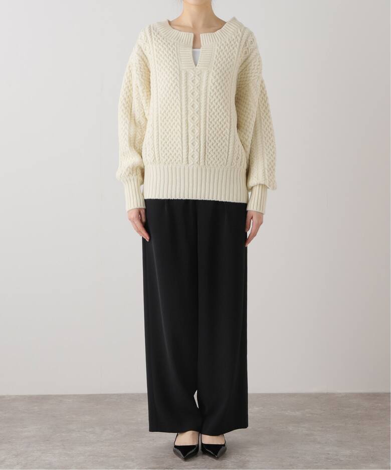 追加》アランショートプルオーバー（ニット／セーター）｜Plage  