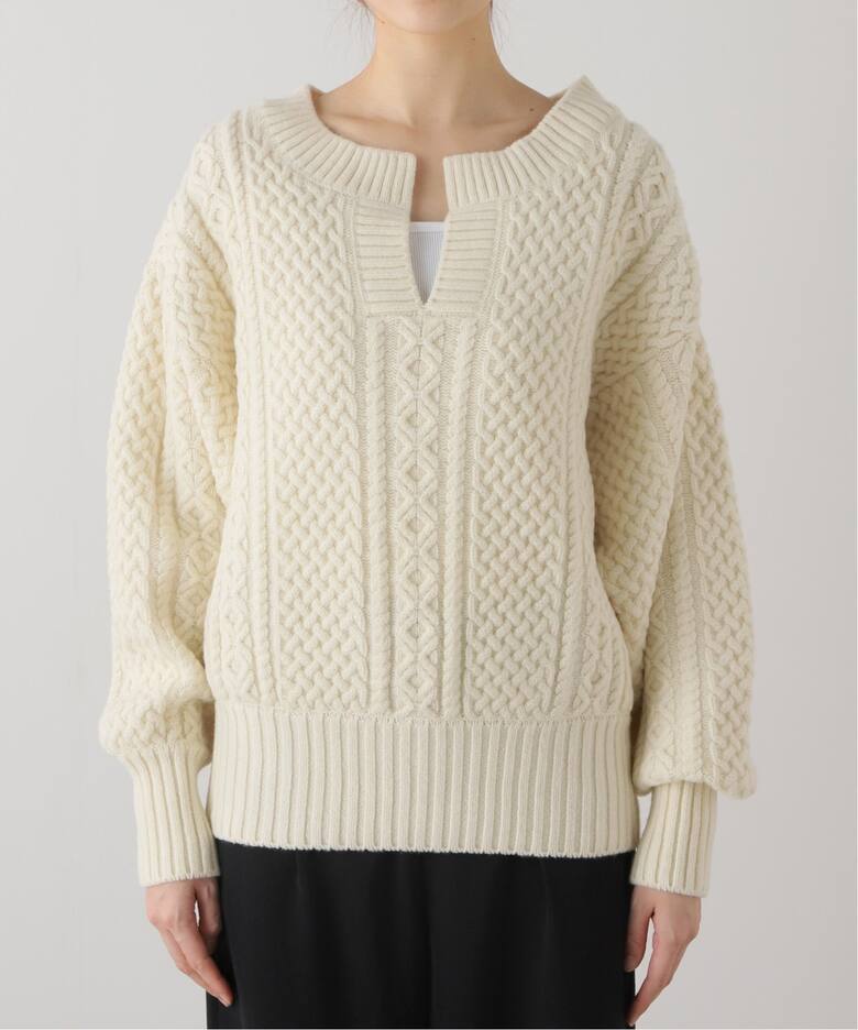 追加》アランショートプルオーバー（ニット／セーター）｜Plage  