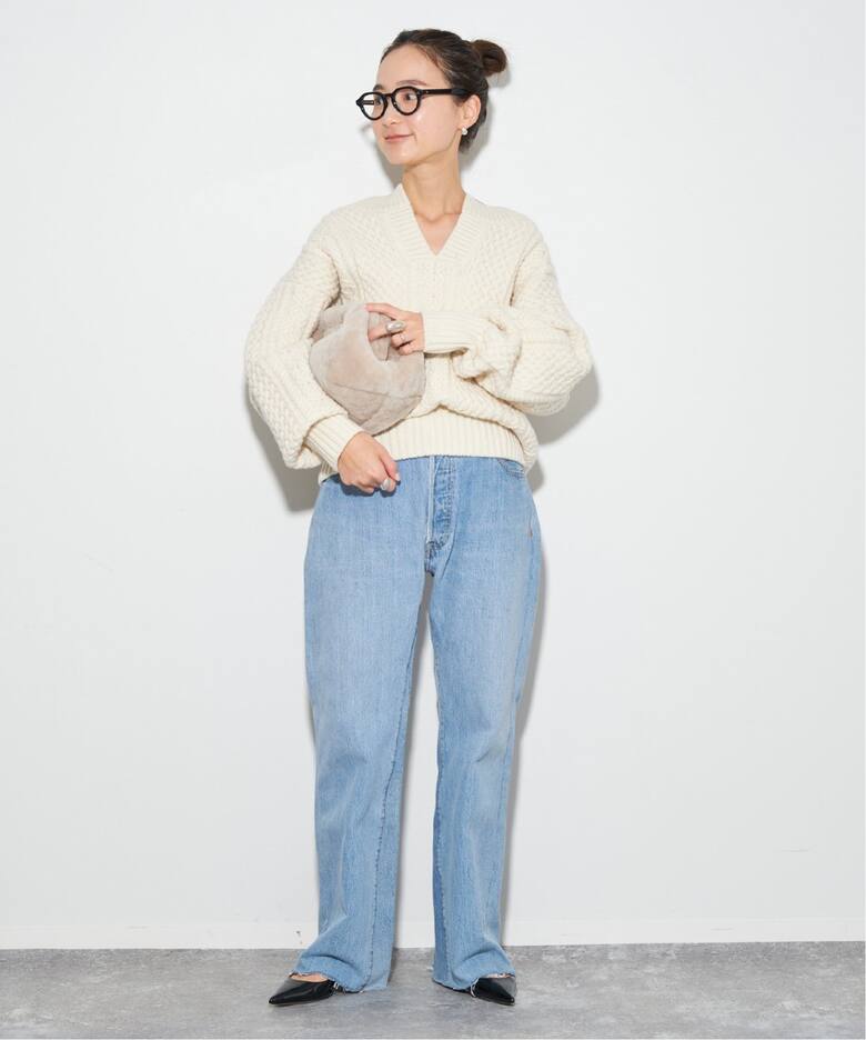 追加》アランショートプルオーバー（ニット／セーター）｜Plage  