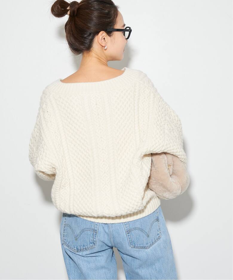 追加》アランショートプルオーバー（ニット／セーター）｜Plage  