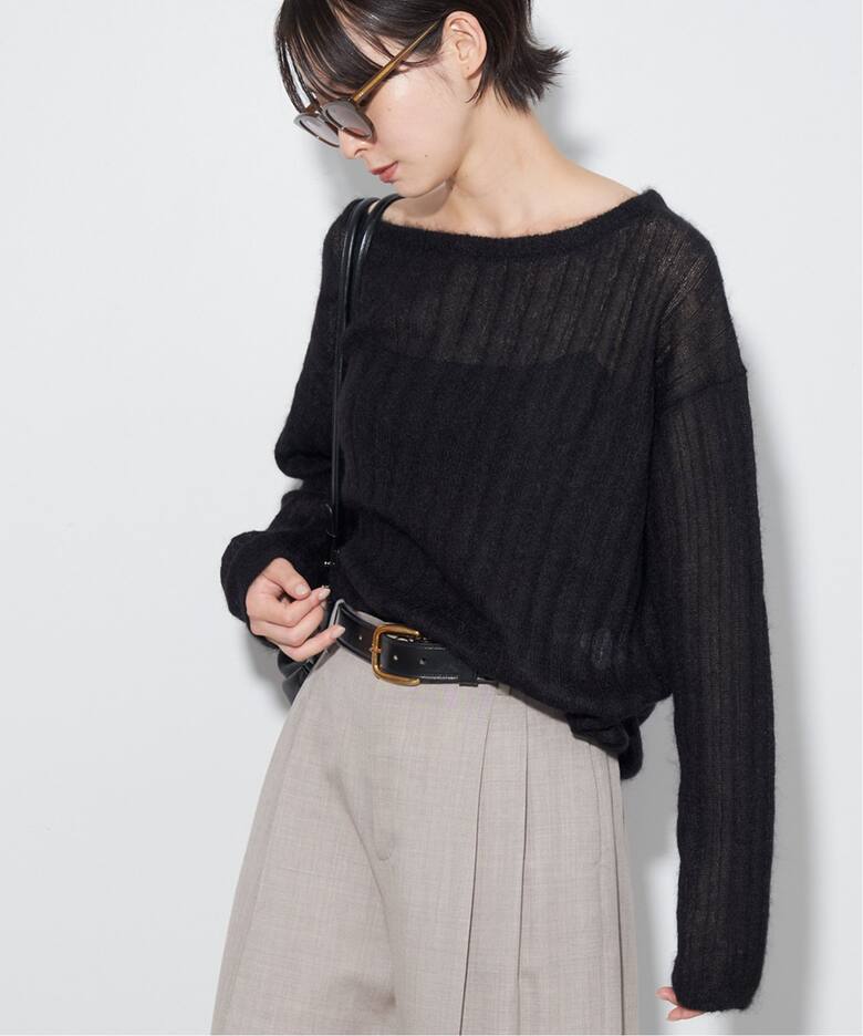silk/mohair rib プルオーバー（ニット／セーター）｜Plage 