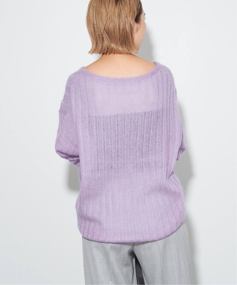 silk/mohair rib プルオーバー（ニット／セーター）｜Plage 