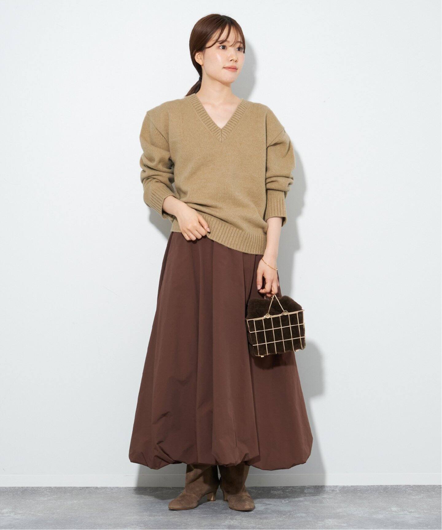 中古】プラージュ Plage 24AW CASH TOUCH flare プルオーバー ニット  