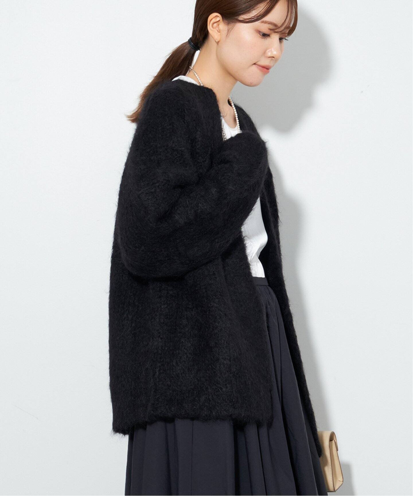 ALPACA MOHAIR LOOSE カーディガン（カーディガン）｜Plage  