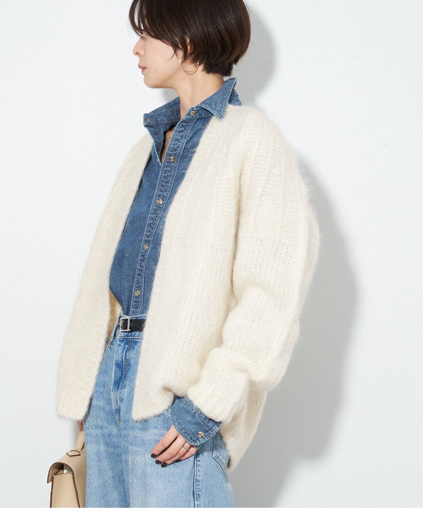 ALPACA MOHAIR LOOSE カーディガン（カーディガン）｜Plage  