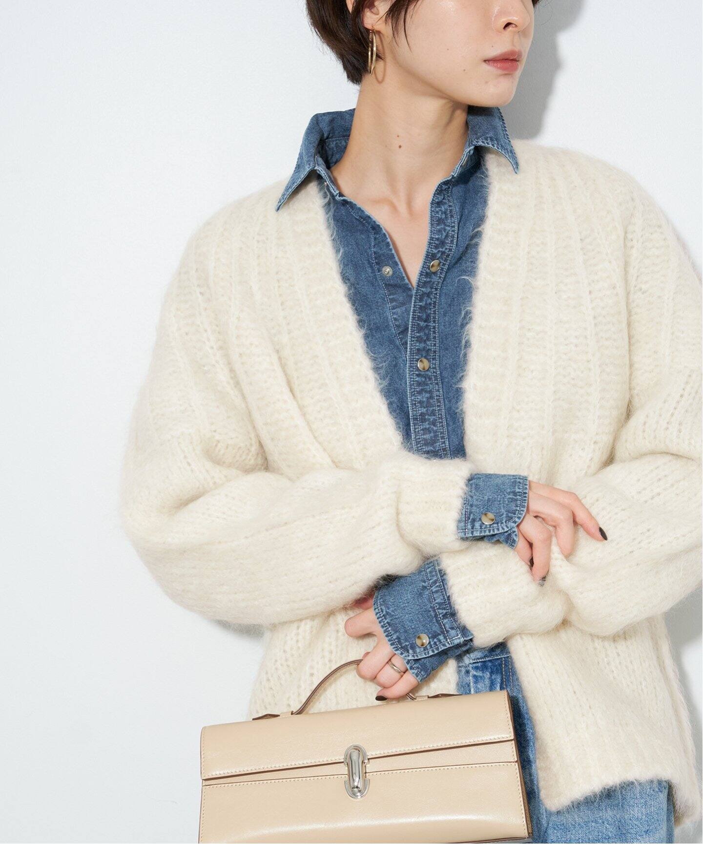 ALPACA MOHAIR LOOSE カーディガン（カーディガン）｜Plage  