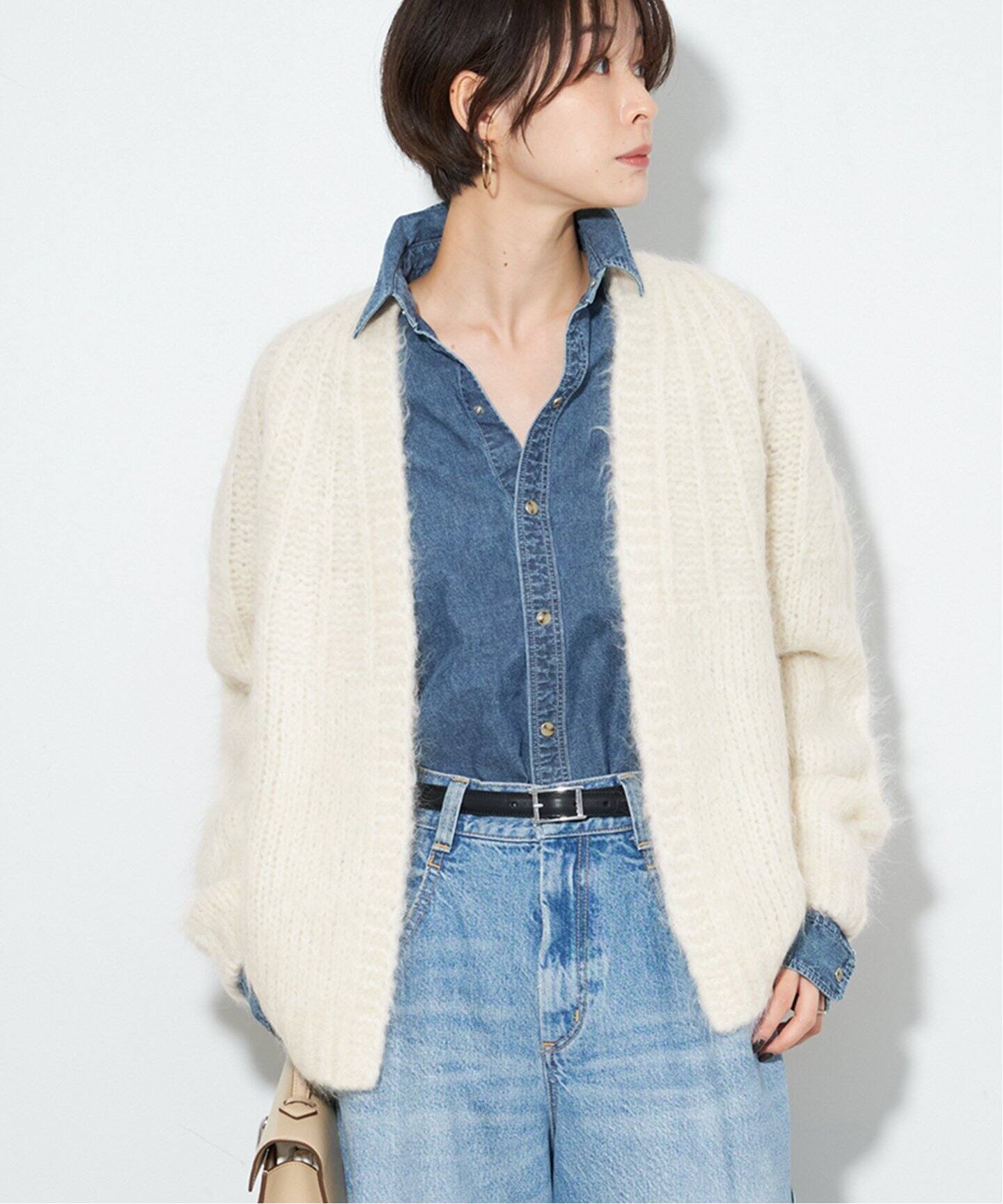ALPACA MOHAIR LOOSE カーディガン（カーディガン）｜Plage  