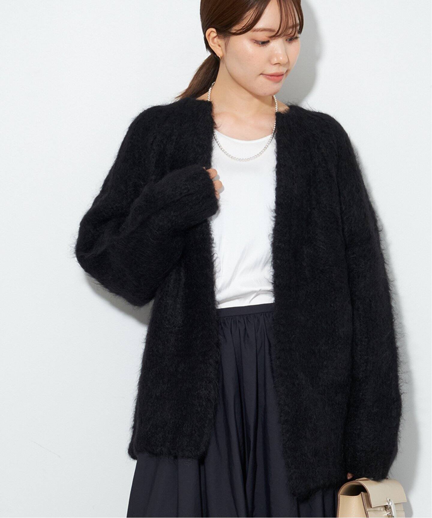 ALPACA MOHAIR LOOSE カーディガン（カーディガン）｜Plage  