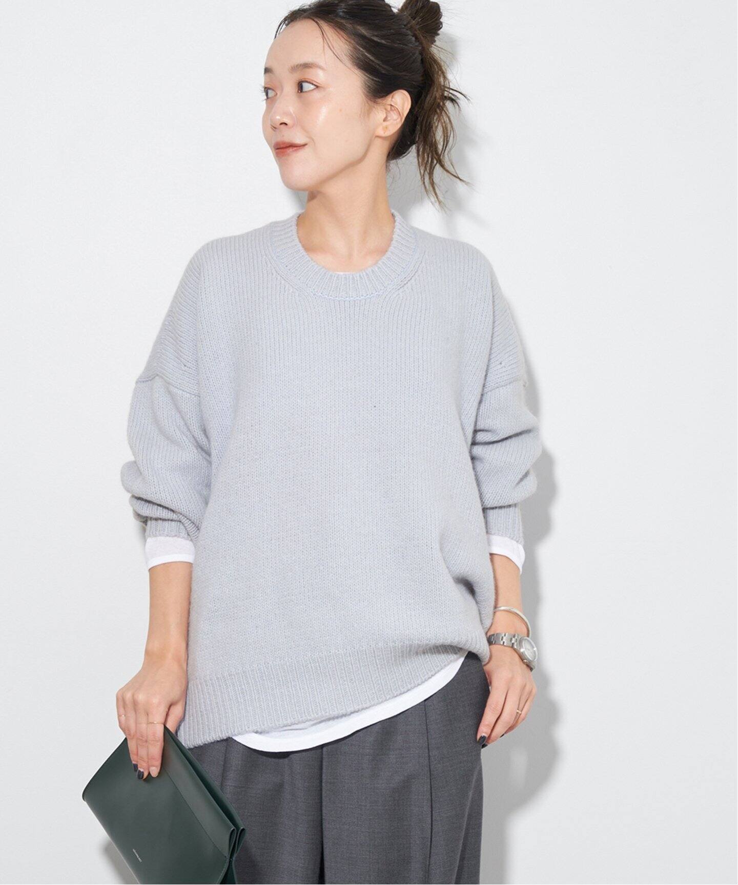 Plage ALPACA WOOL HENP CN プルオーバー - 長袖