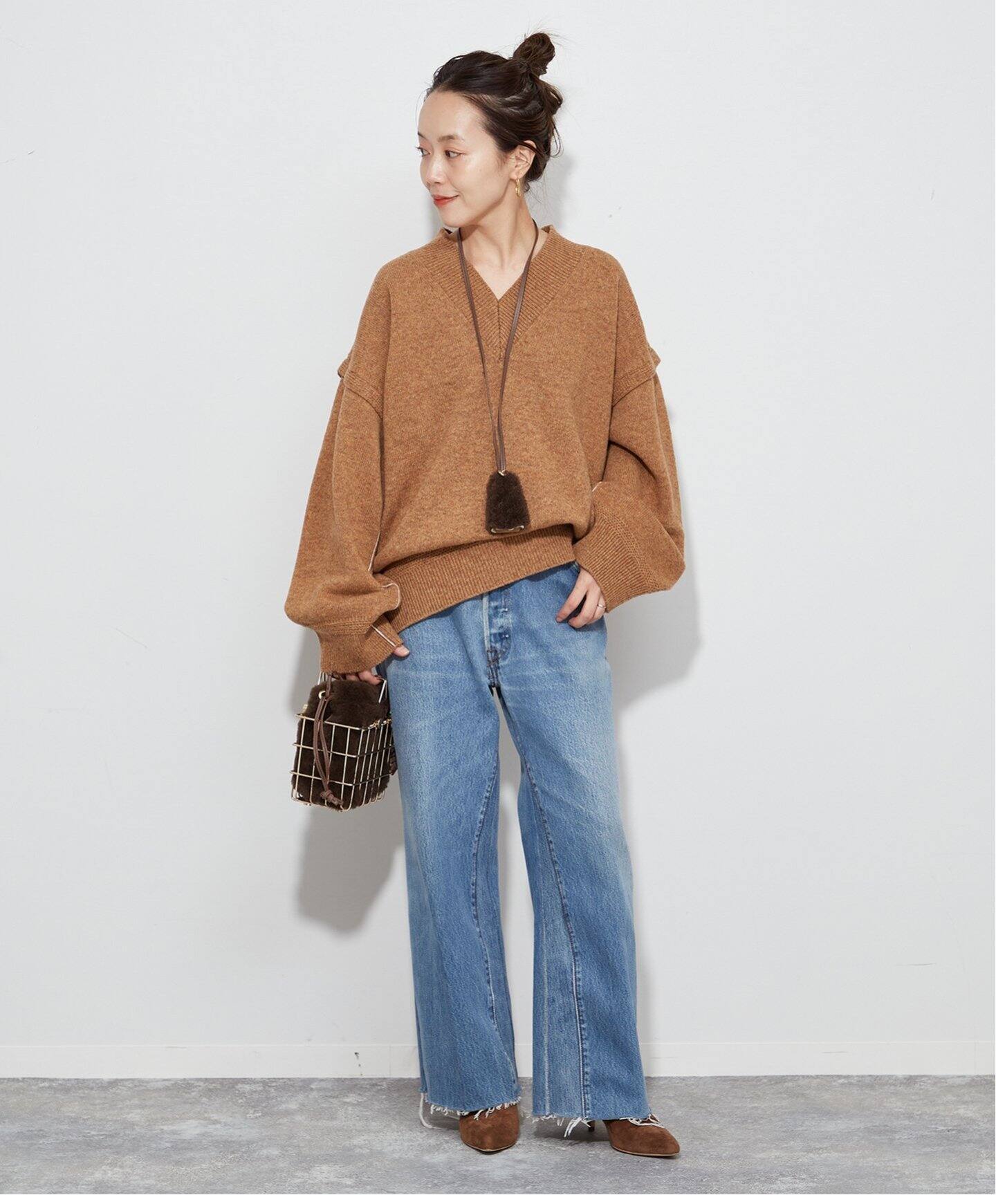 NEPLA./ネプラ】別注 DROP SHOLDER V/N プルオーバー（ニット 