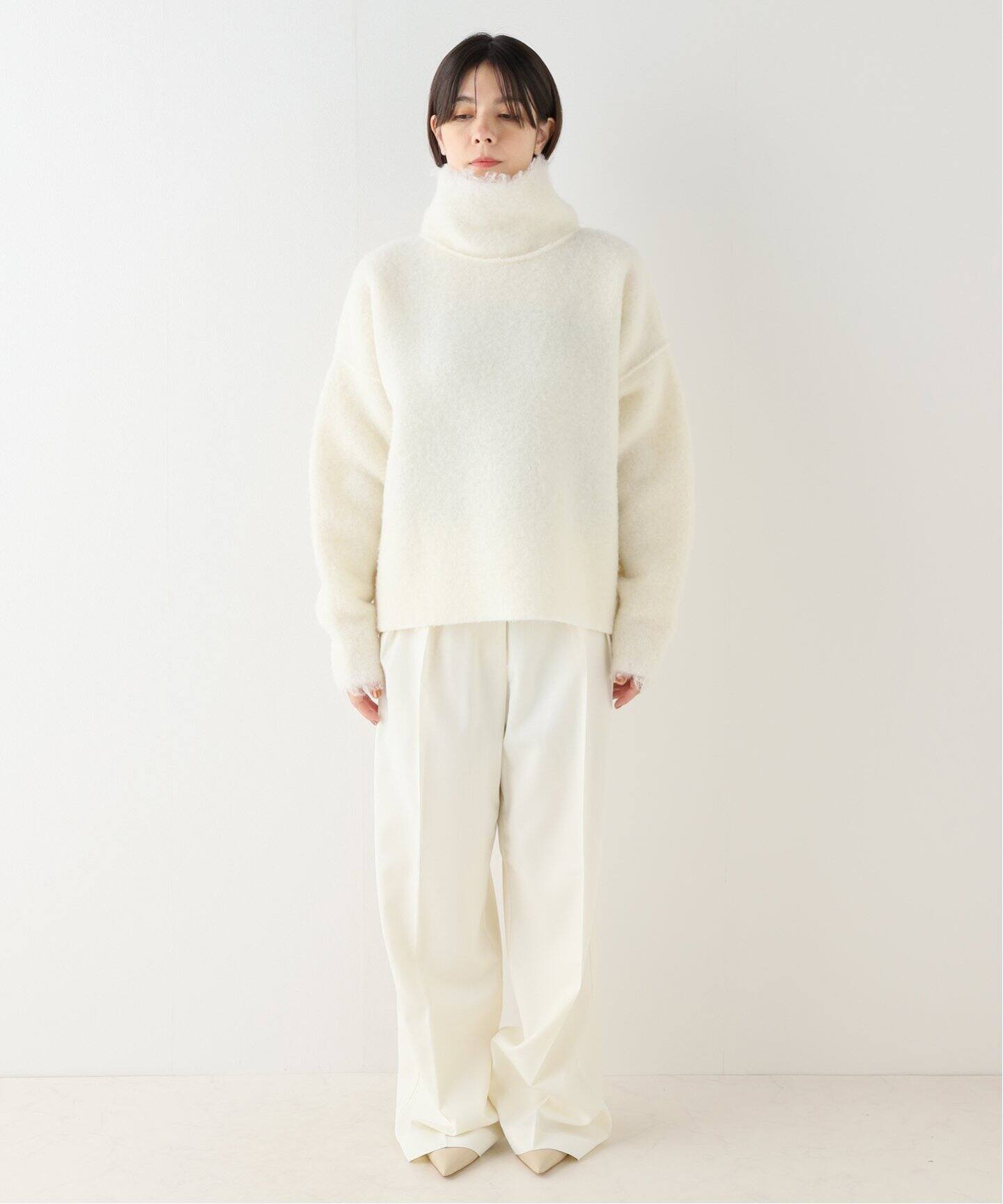 ROHE/ロヘ】FRINGE WL BLEND タートルネックニット（ニット／セーター 
