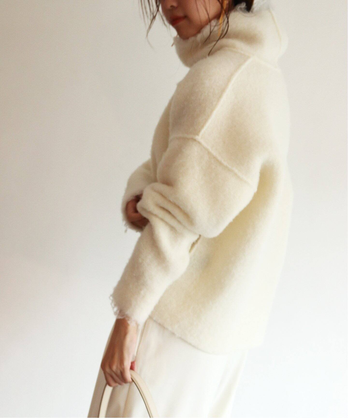 ROHE/ロヘ】FRINGE WL BLEND タートルネックニット（ニット／セーター 