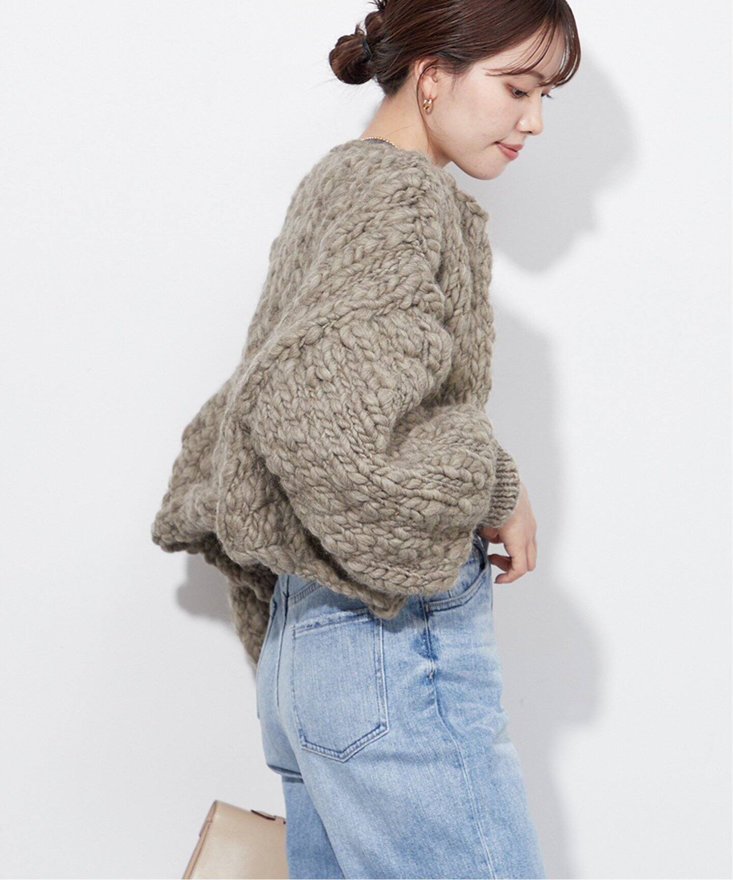 SEEALL/シーオール】HAND BORERO カーディガン（ニット／セーター  