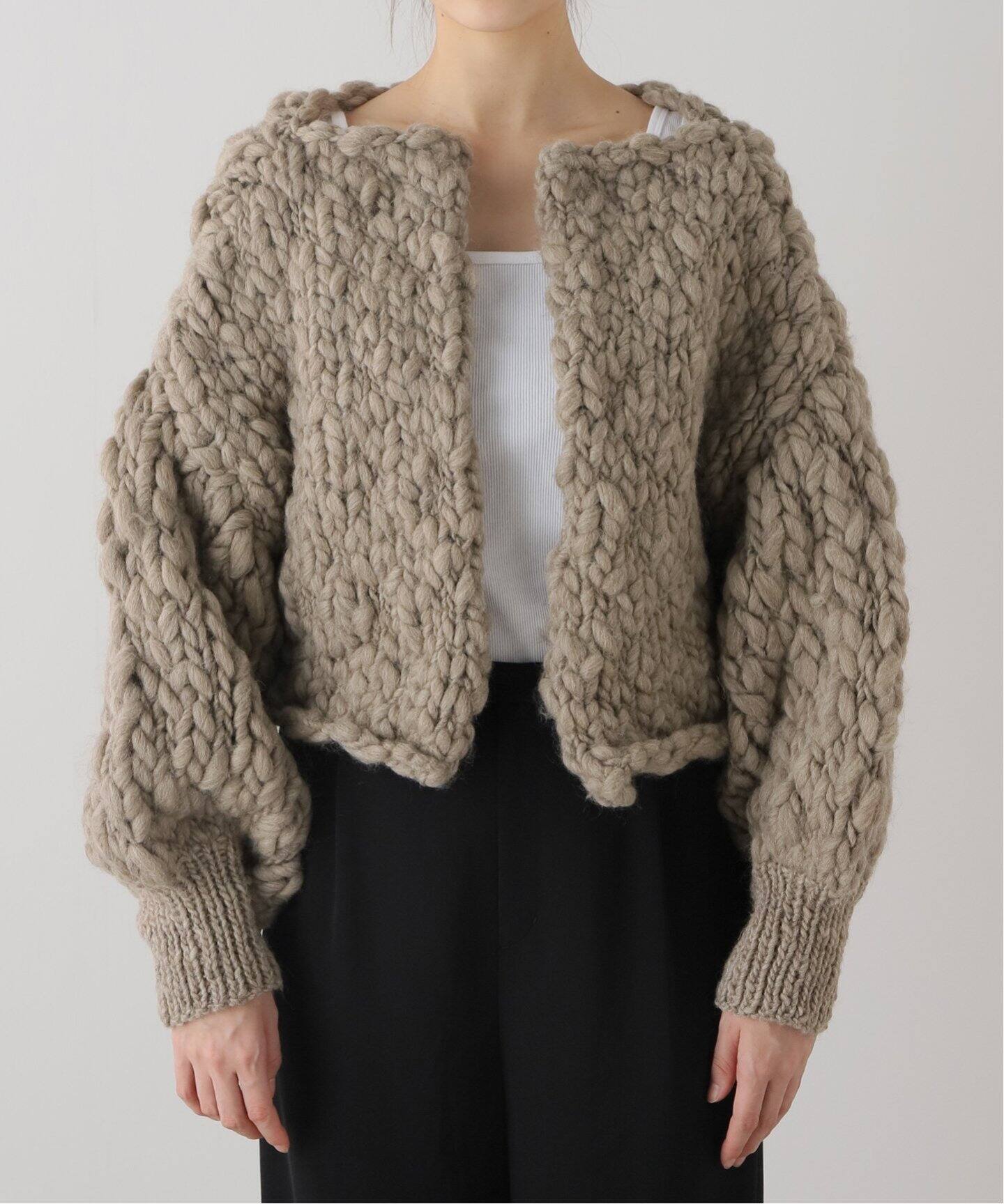 SEEALL/シーオール】HAND BORERO カーディガン（ニット／セーター  