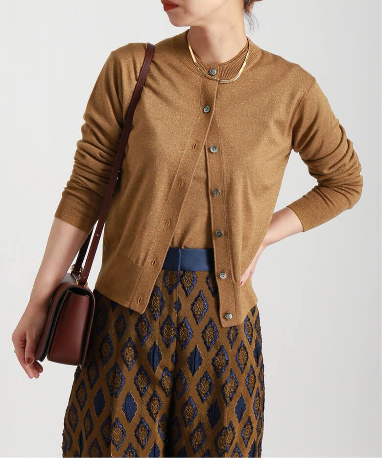 glowウールハイゲージニットカーディガン（カーディガン）｜VERMEIL  