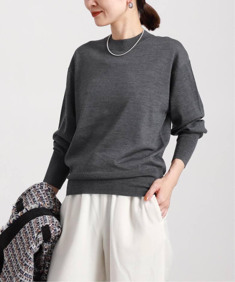 glowウールハイゲージベーシックプルオーバー（ニット／セーター  