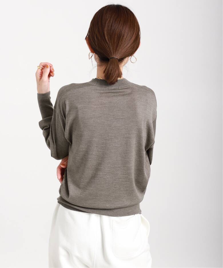 glowウールハイゲージベーシックプルオーバー（ニット／セーター  