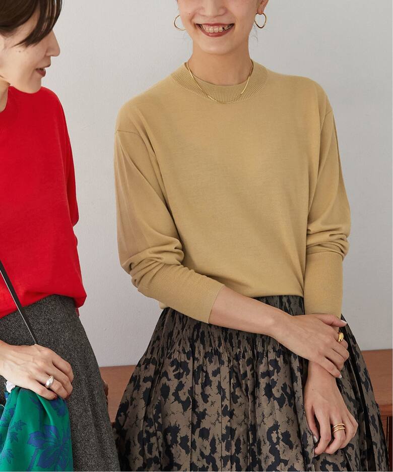 glowウールハイゲージベーシックプルオーバー（ニット／セーター  