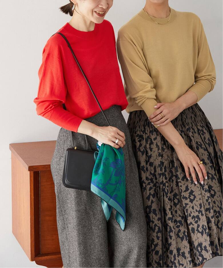 glowウールハイゲージベーシックプルオーバー（ニット／セーター  