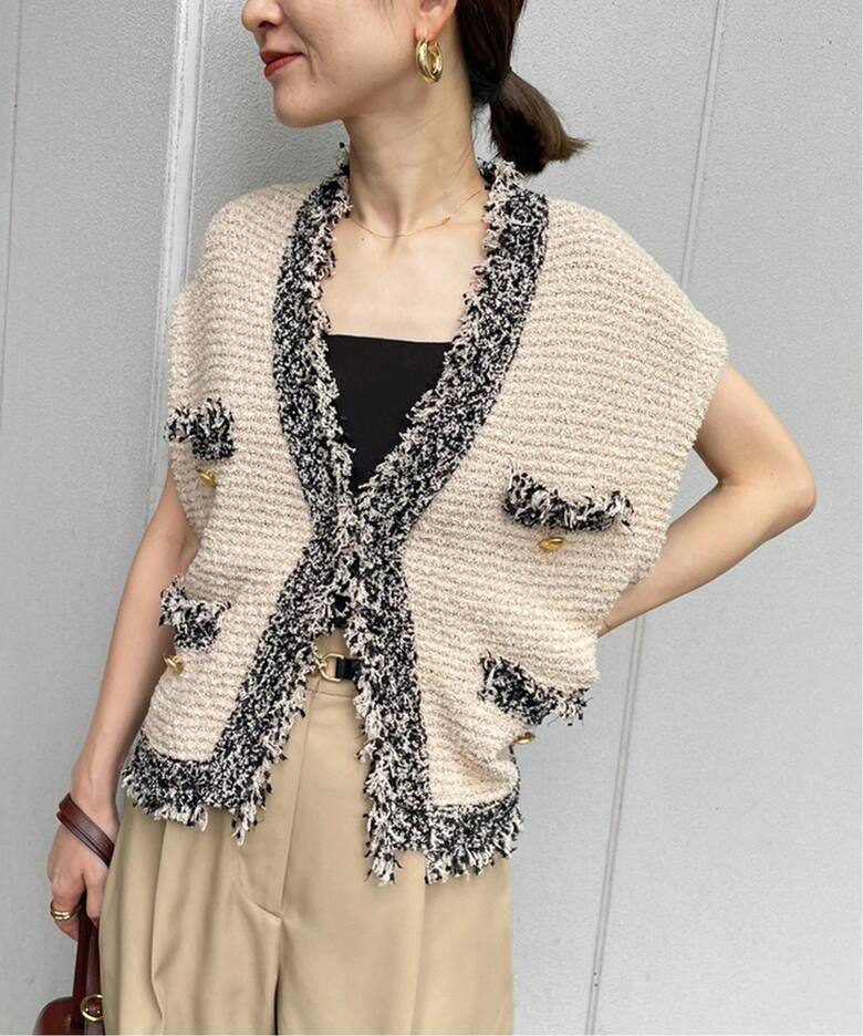 COブークレニットジャガードベスト（ジレ）｜VERMEIL par iena  