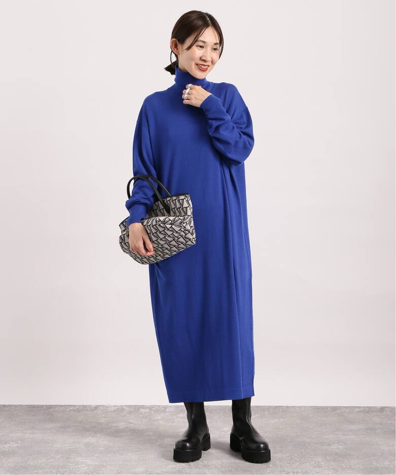 ライトウールニットタートルワンピース（ニットワンピース）｜VERMEIL  