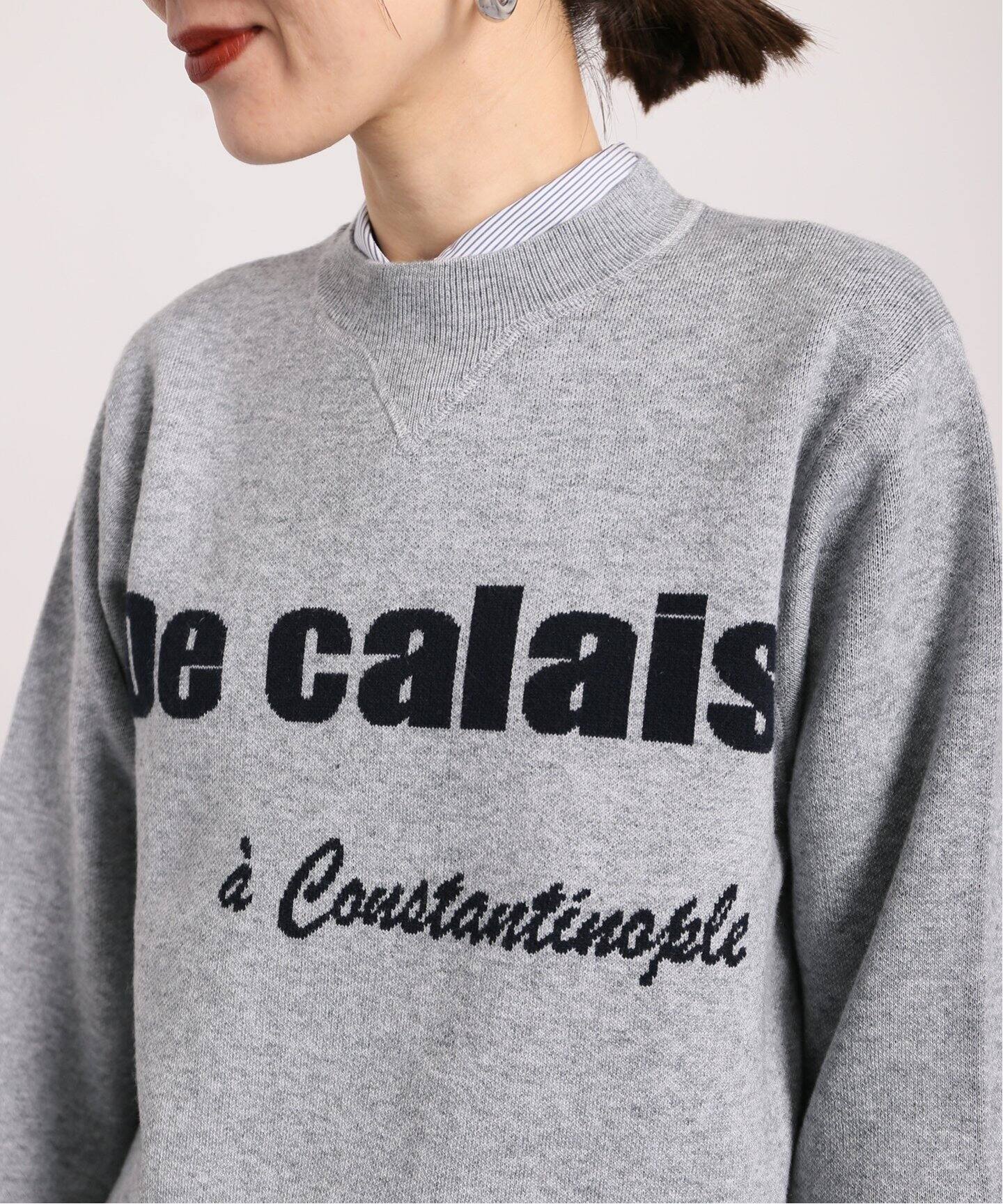 スウェットライクロゴニット（ニット／セーター）｜VERMEIL par iena  