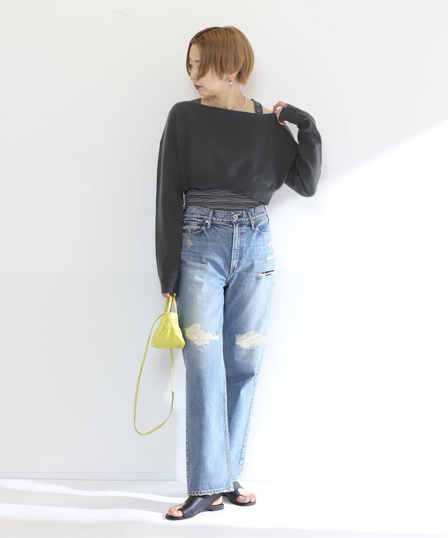 EXTREME CASHMERE/エクストリームカシミヤ】short pullover（ニット 