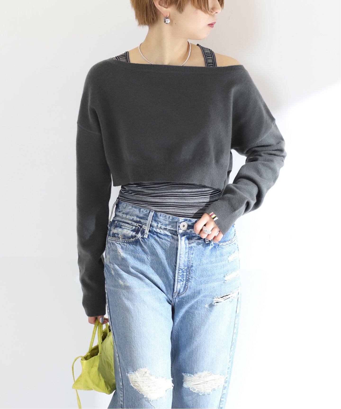 EXTREME CASHMERE/エクストリームカシミヤ】short pullover（ニット 