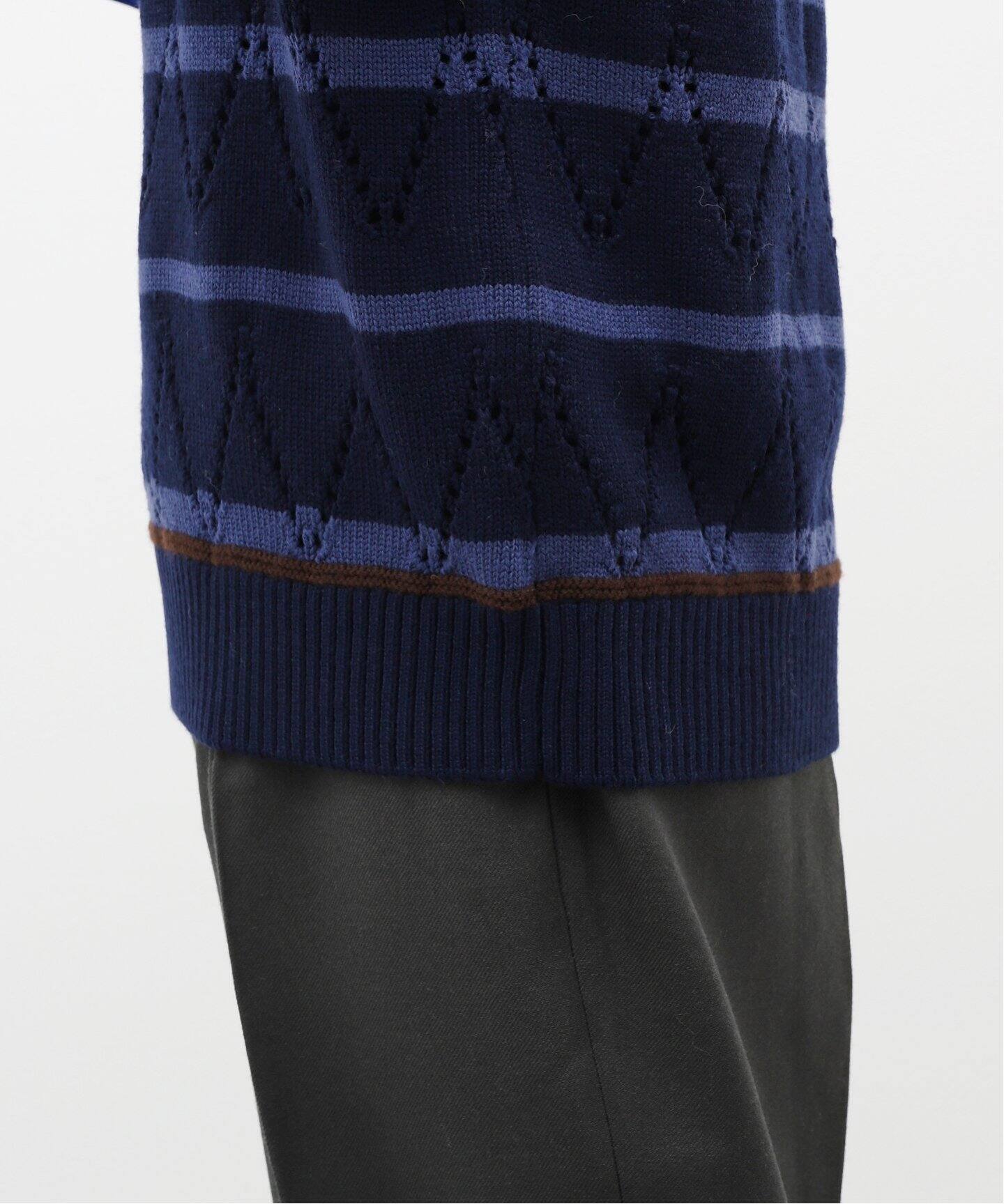 LA BOUCLE / ラブ―クル】Scandinavia Pottery KNIT VEST（ベスト 