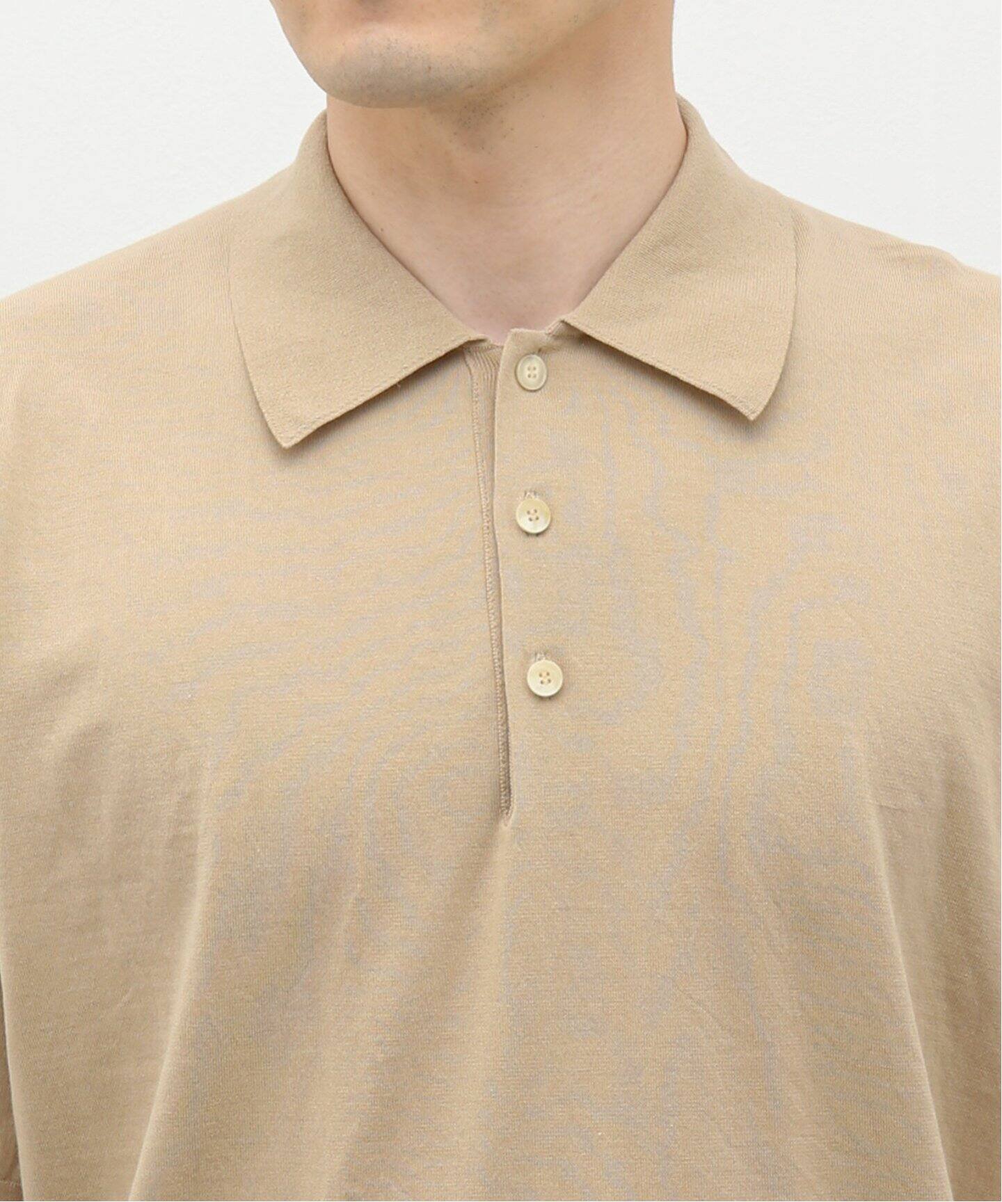 AURALEE / オーラリー】SUPER HIGH GAUGE COTTON KNIT POLO SHIRT 