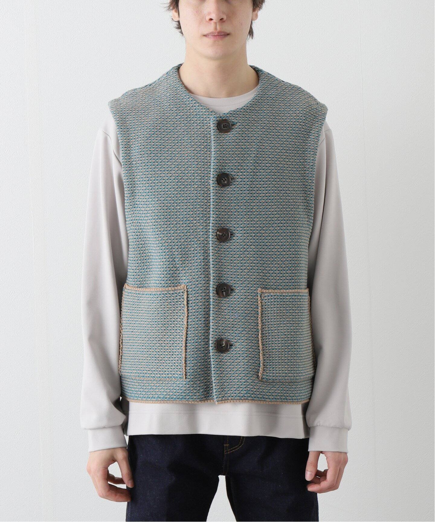 MATSUFUJI / マツフジ】RAVEN PATTERN KNIT VEST（ベスト）｜PULP 