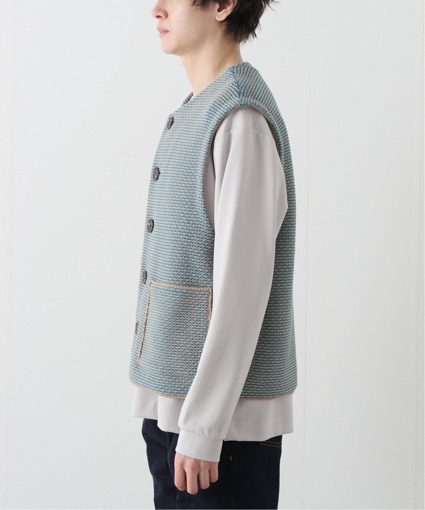 MATSUFUJI / マツフジ】RAVEN PATTERN KNIT VEST（ベスト）｜PULP 