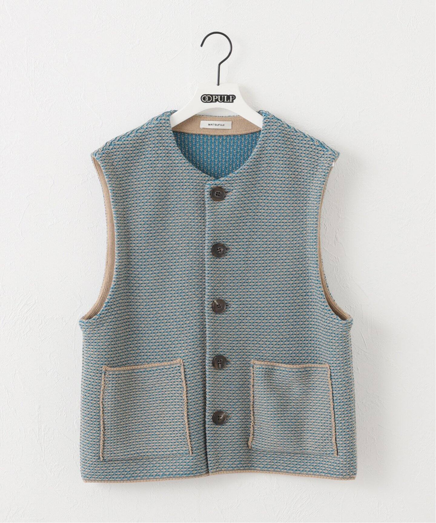 MATSUFUJI / マツフジ】RAVEN PATTERN KNIT VEST（ベスト）｜PULP 