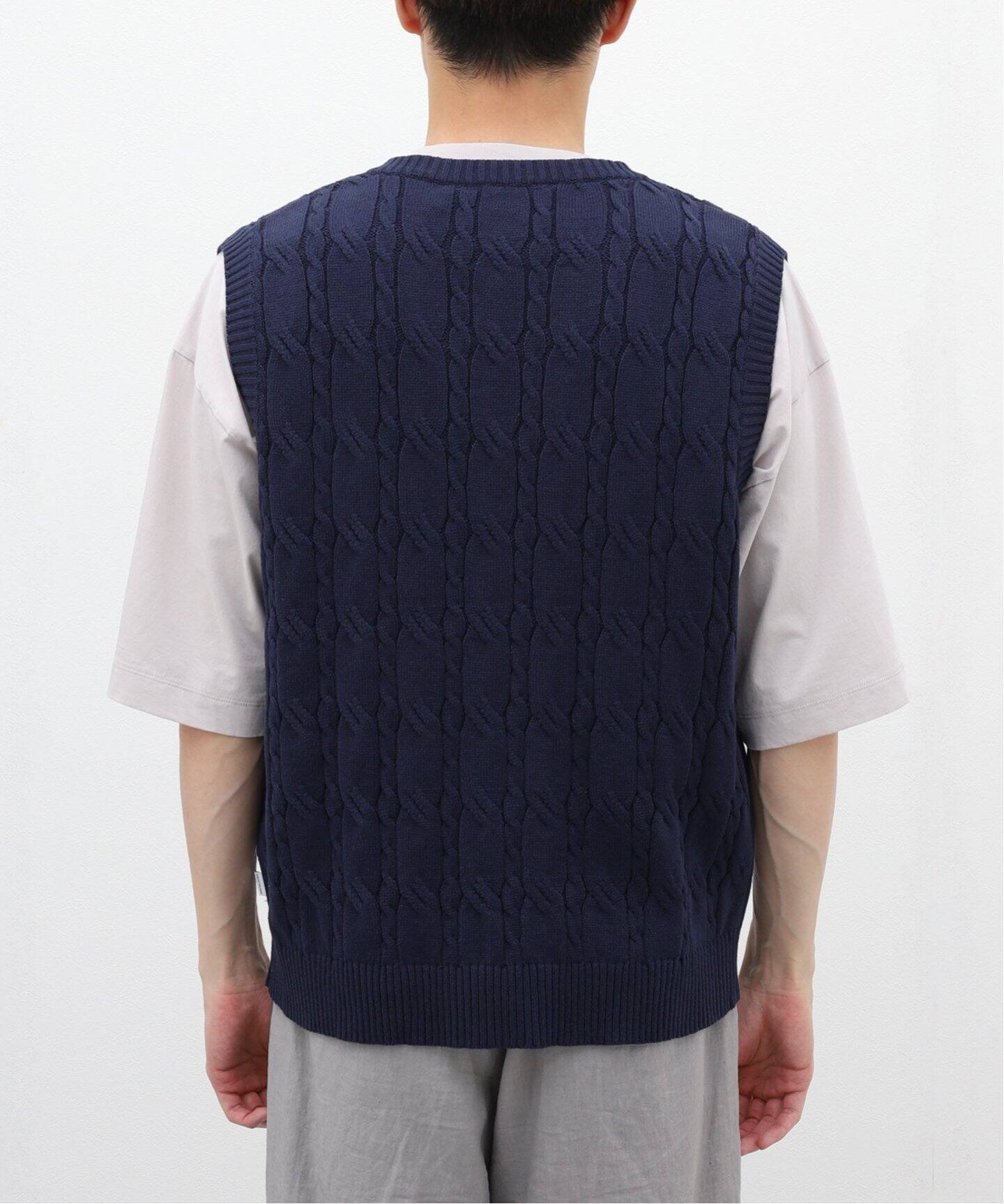 SPECIAL GUEST / スペシャルゲスト】SG CABLE KNIT VEST（ベスト 