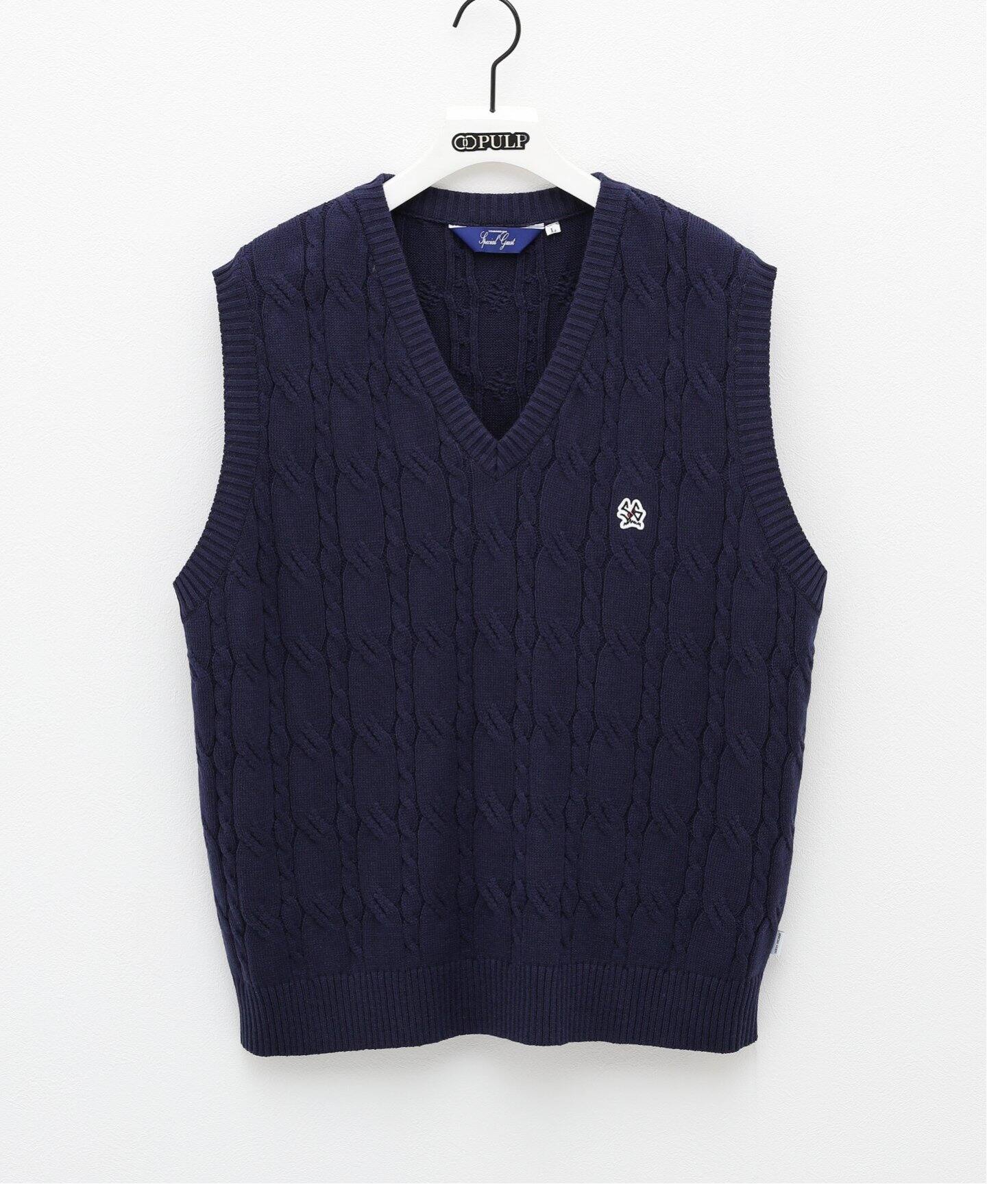 SPECIAL GUEST / スペシャルゲスト】SG CABLE KNIT VEST（ベスト  