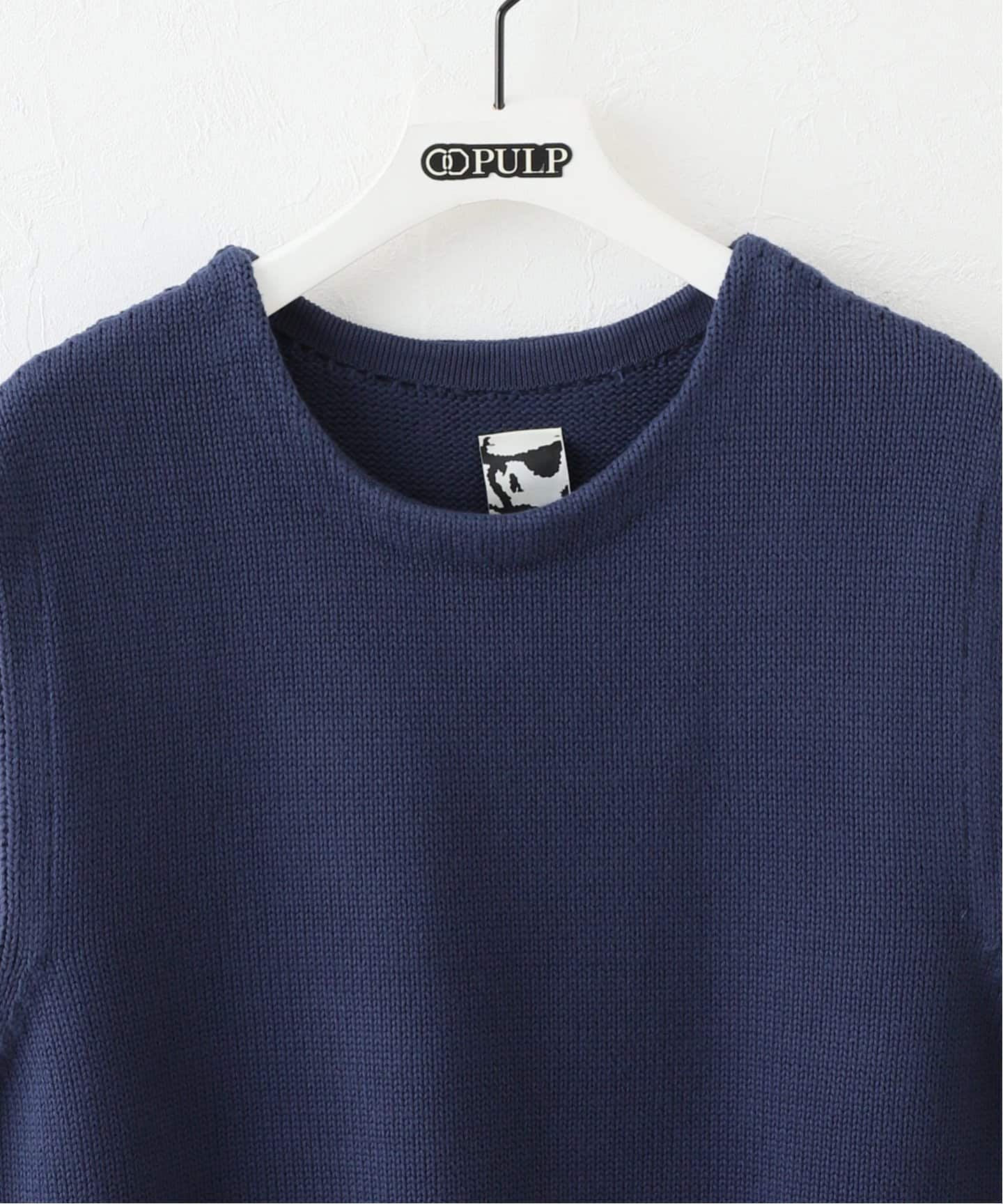 GR10K / ジーアールテンケー】COTTON KNIT VEST（ベスト）｜PULP