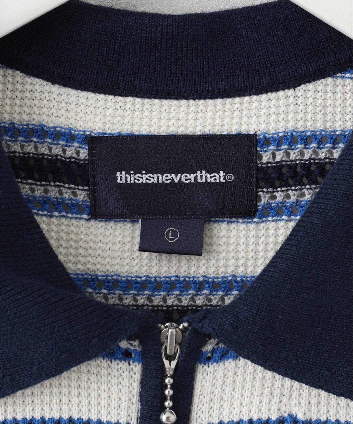 thisisneverthat / ディスイズネバーザット】STRIPE S/S ニットポロ 