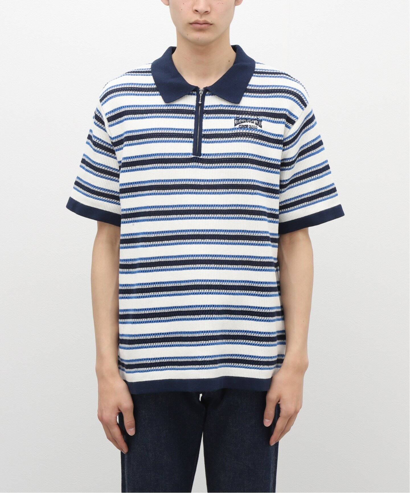 thisisneverthat / ディスイズネバーザット】STRIPE S/S ニットポロ 