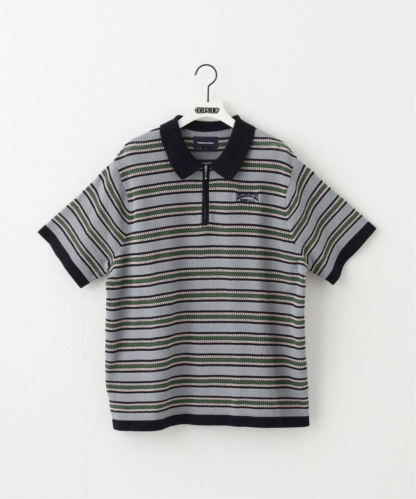 thisisneverthat / ディスイズネバーザット】STRIPE S/S ニットポロ 