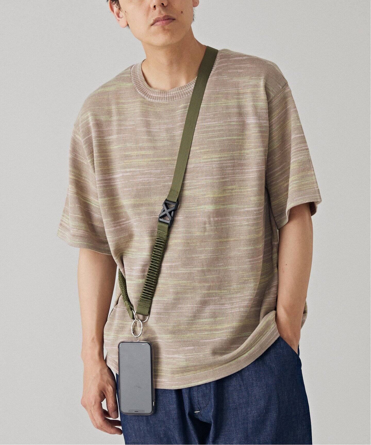 Balenciaga ボーダー ミニ Tシャツ グラデーションボーダーニットTシャツ（ニット／セーター）｜B.C