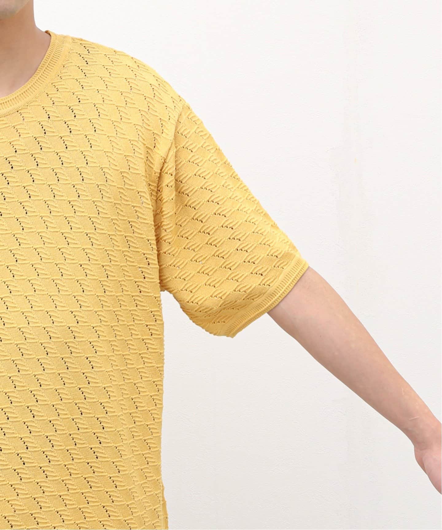 透かし編み ニットTシャツ(Tシャツ/カットソー)|B.C STOCK 透かし編み ニットTシャツ(Tシャツ/カットソー)|B.C STOCK