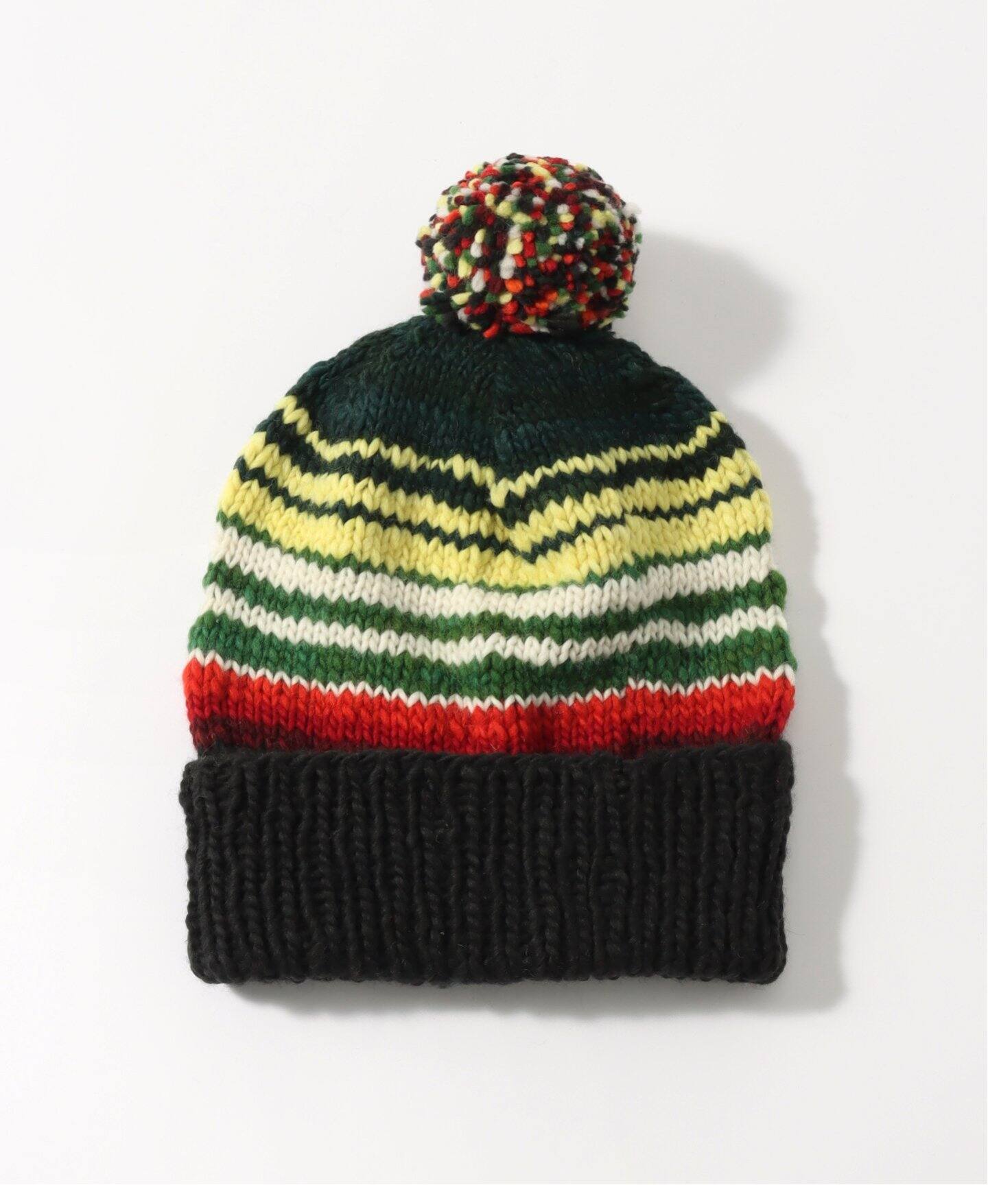 CHAMULA / チャムラ】Double Cuff Cap Multi Serape（ニットキャップ 