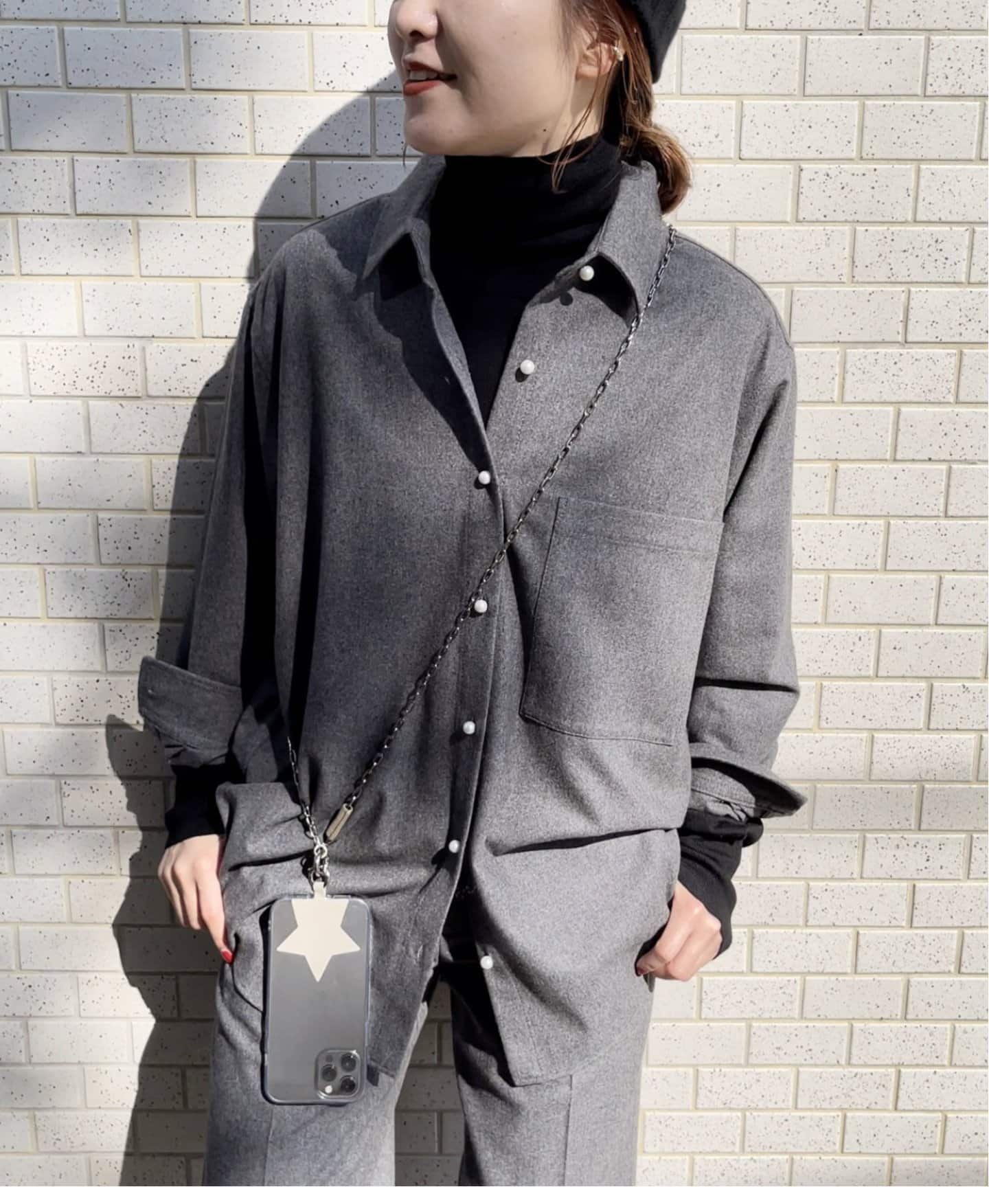 Spick &amp; Span - 【hashibami] 別注チェーン*レザーモバイルショルダーストラップ Hashibami /ハシバミ】別注チェーン*レザーモバイルショルダー