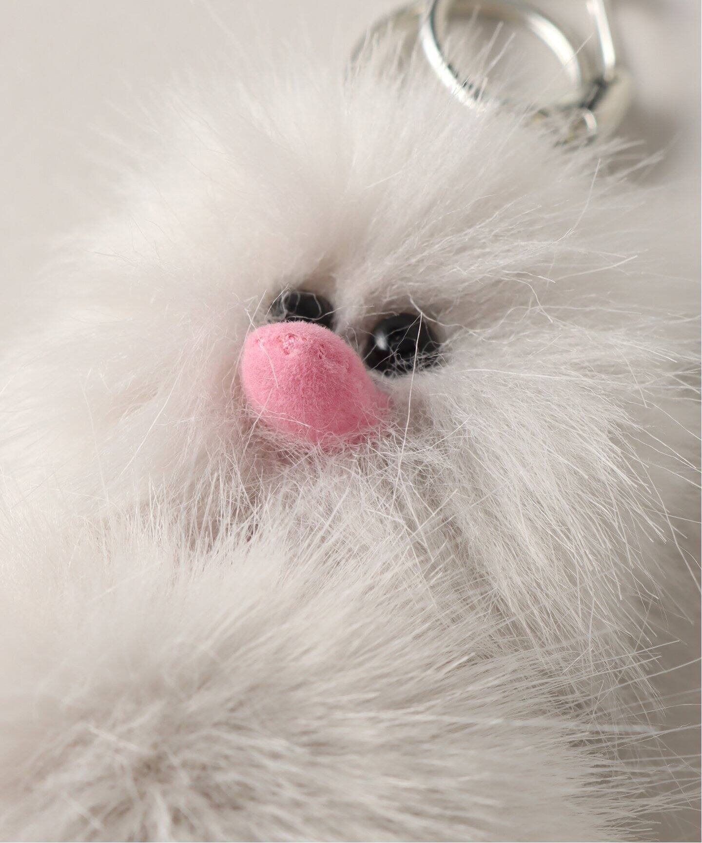 GREY MANSION】Baby Ostrich Pom-pom Key Ri（キーケース／キー
